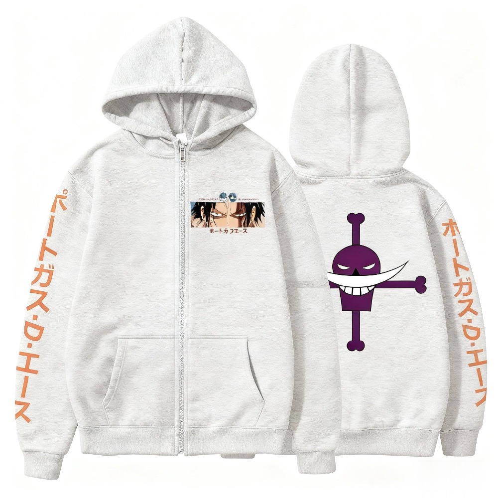 Anime Merchandise Store Japan - One Piece Hooded Jacket Men's and