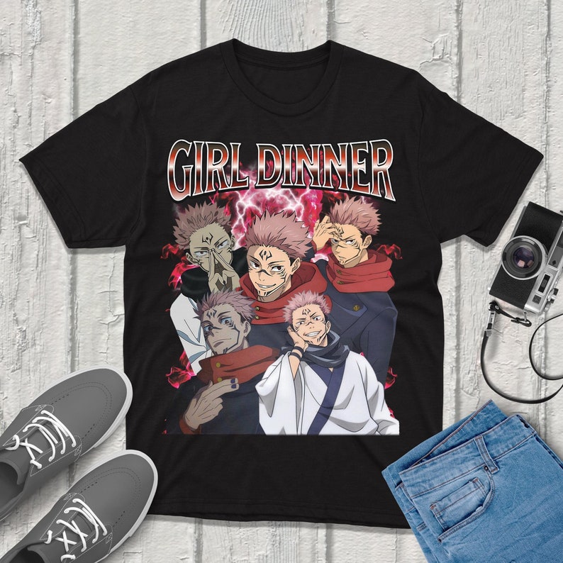 Anime Merchandise T-Shirts - Sukuna Jujutsu-Kaisen T-Shirt Streetwear Premium Quality