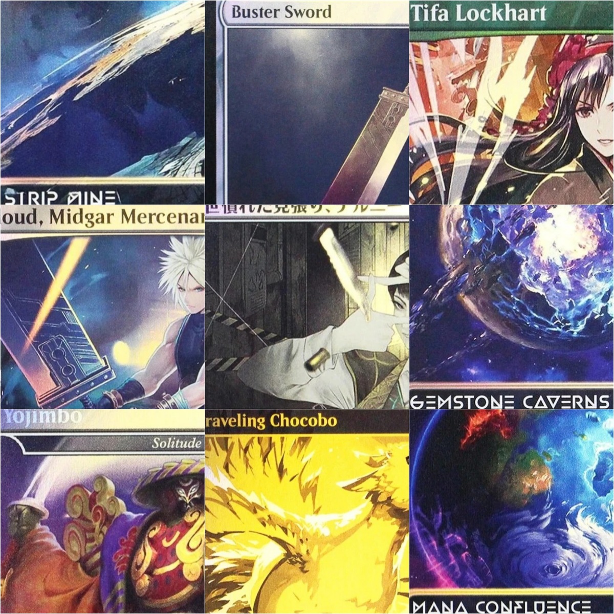 Themed Playing Card - Foil 'Yojimbo/Magus Sisters/Buster Sword' TCG Custom