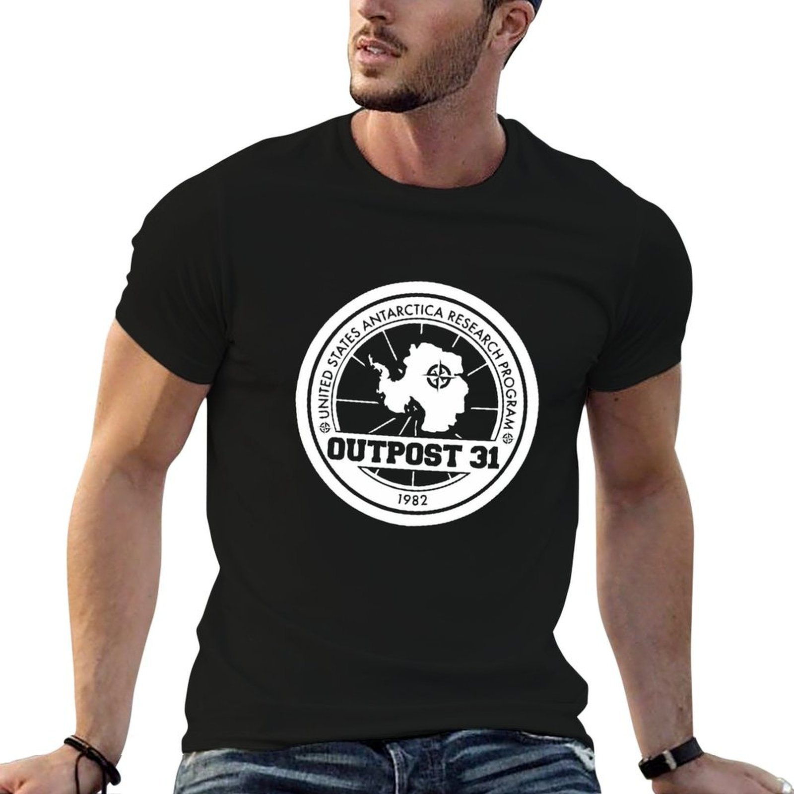 Anime Merchandise T-Shirts - Outpost 31 Logo MERCHANDISE T-Shirt man