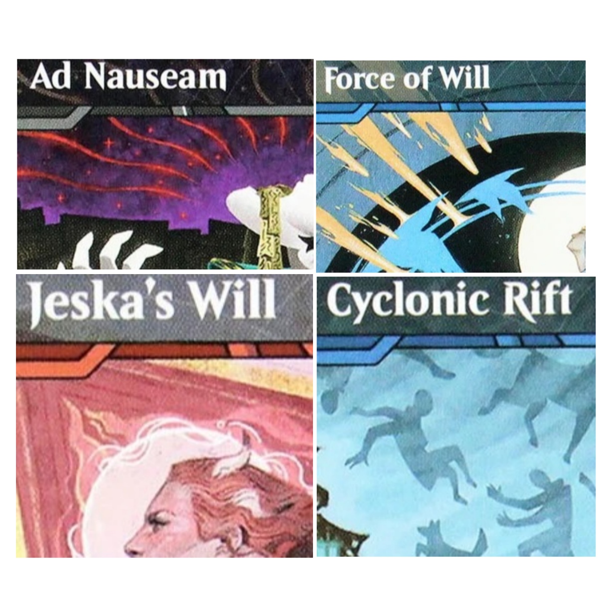 Themed Playing Card - SOS/SOA/SOC [Force of Will/Jeskas Will/Cyclonic Rift]