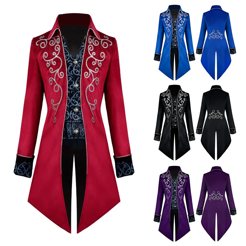 Windbreaker Anime Merchandise - Medieval Tuxedo Steampunk Vintage Victorian Long