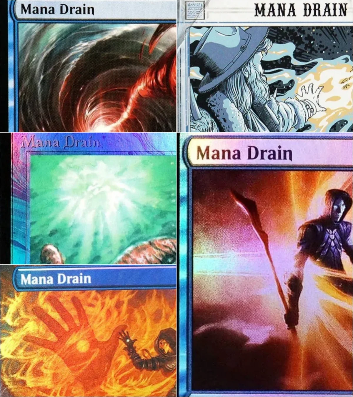 Themed Playing Card - [‘’Mana Drain‘’] TCG Magical Cards Game