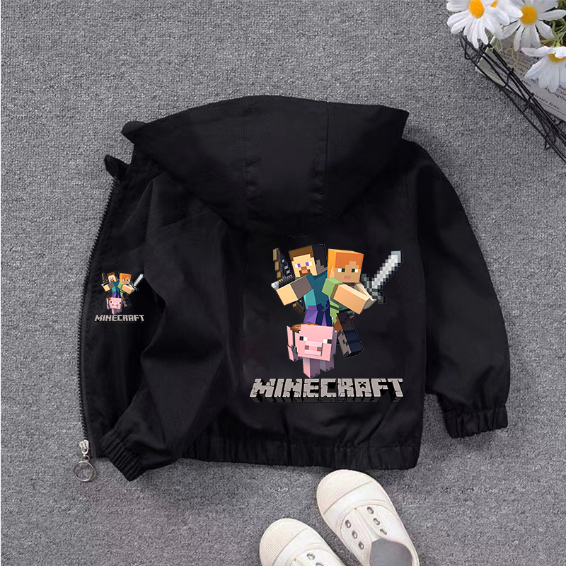Minec Rafted Jacket Game Theme - Windbreaker Anime Merchandise ulasan dan harga