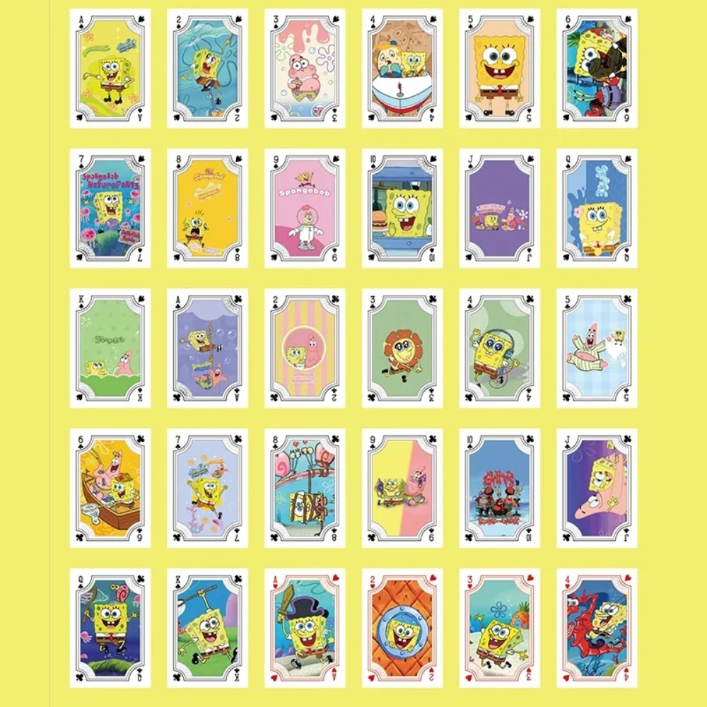 54Sheets/box SpongeBob Anime P - Themed Playing Card ulasan dan harga