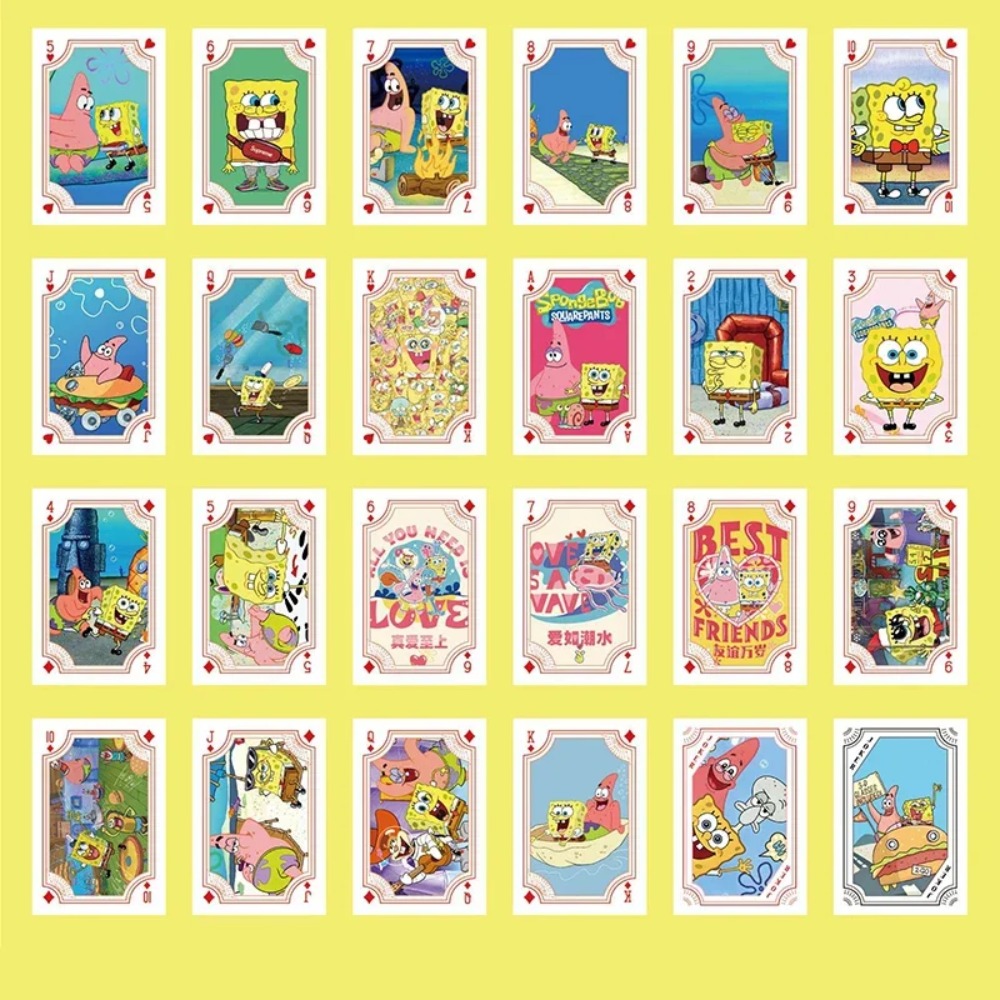 54Sheets/box SpongeBob Anime P - Themed Playing Card ulasan dan harga