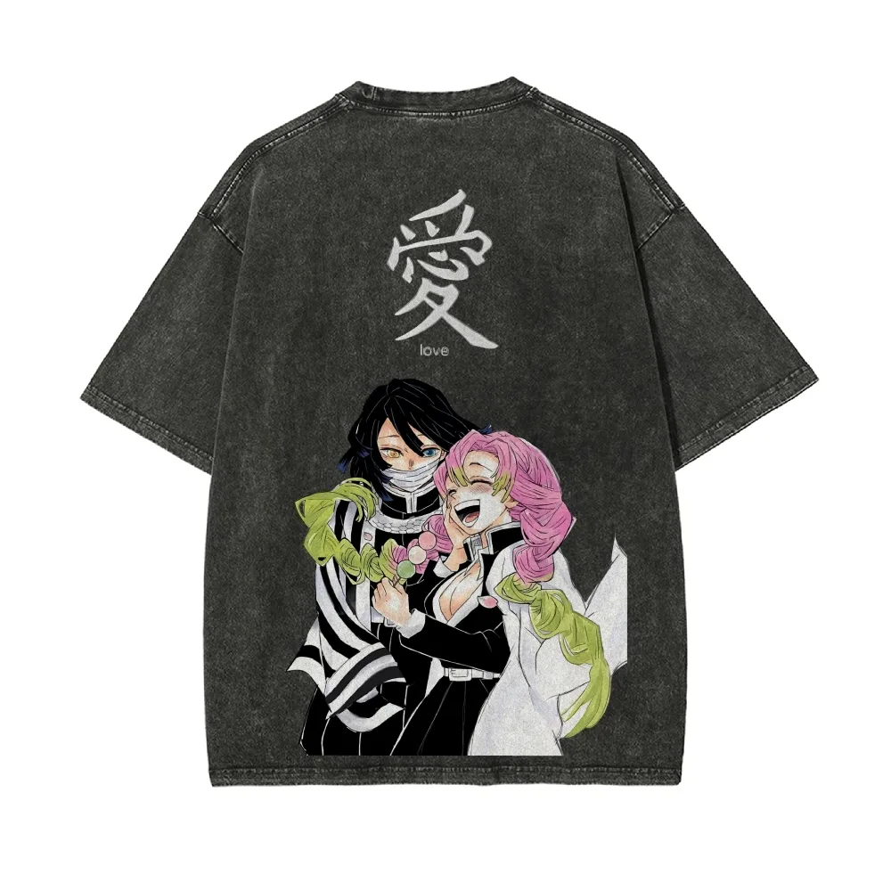 Kimetsu No Yaiba Washed T-Shir - Anime Merchandise Store Japan ulasan dan harga