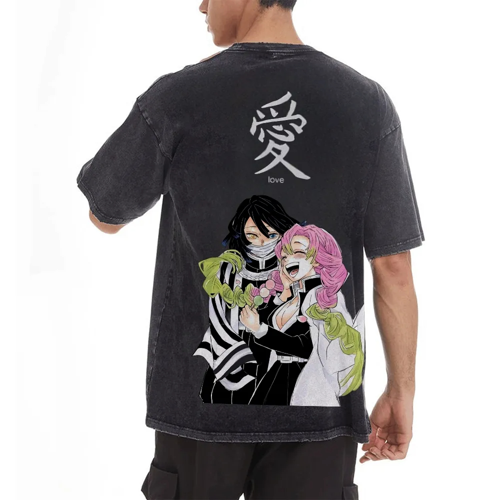 Kimetsu No Yaiba Washed T-Shir - Anime Merchandise Store Japan ulasan dan harga