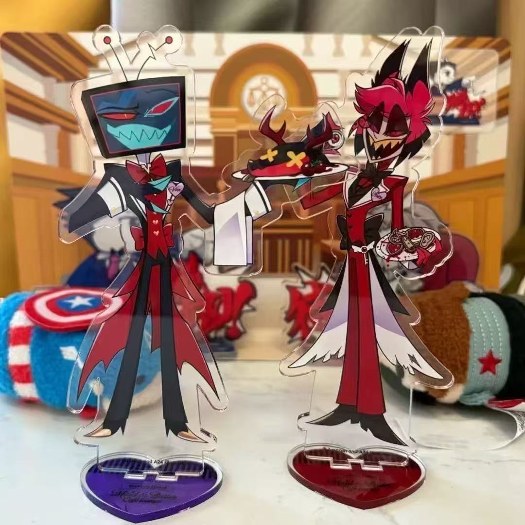 2pcs Hazbin Anime Peripherals  - Free Anime Merchandise ulasan dan harga