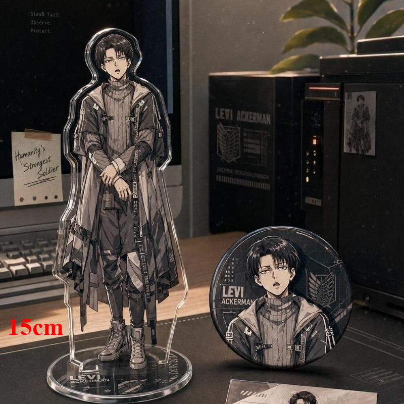 Levi Ackerman Acrylic Stand Fi - Windbreaker Anime Merchandise ulasan dan harga