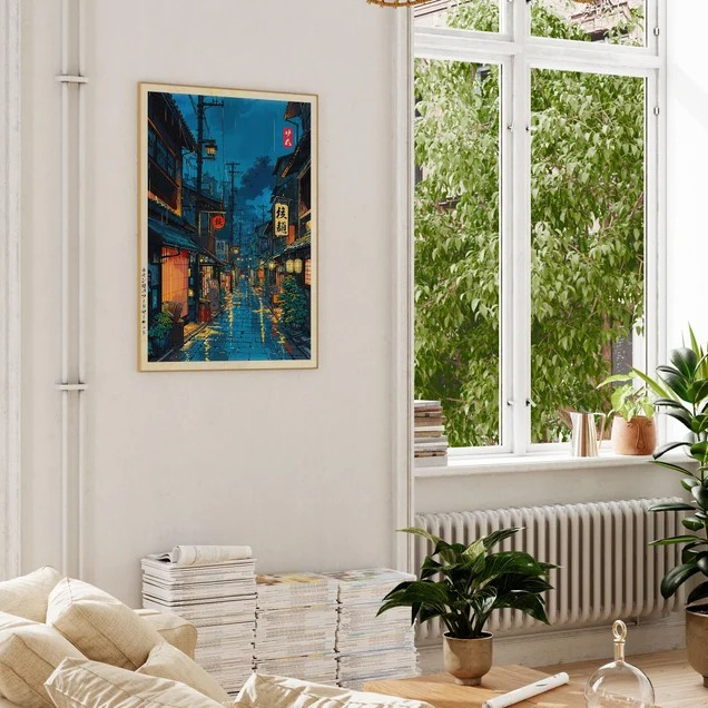 Japanese Tokyo Teahouse Cartoo - Anime Poster Print ulasan dan harga
