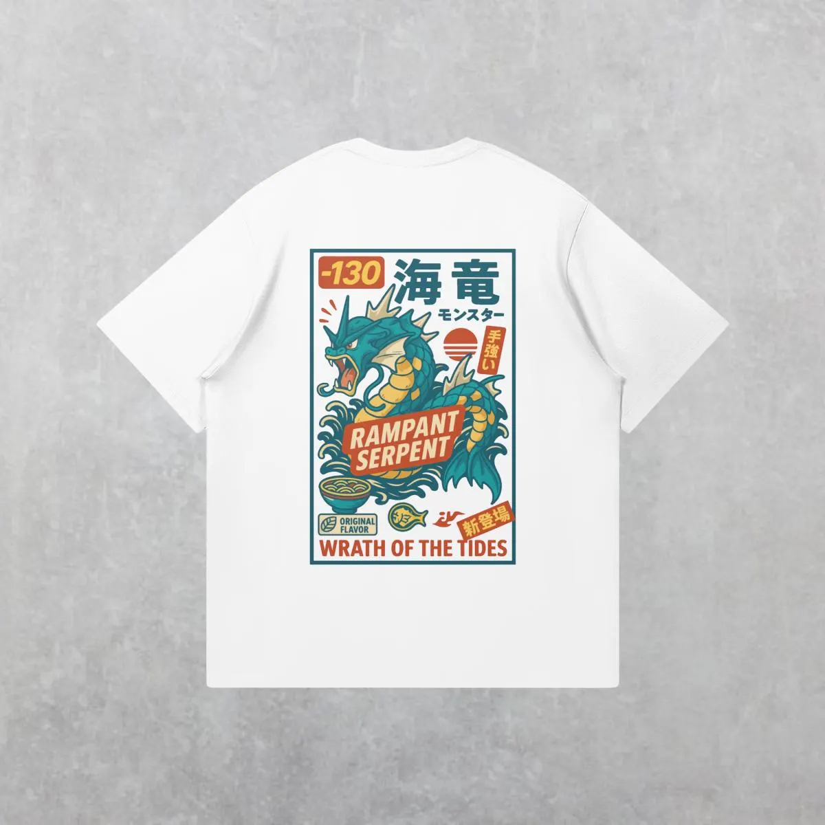 Anime Pokémon Gyarados T-shirt - Anime Merchandise Men ulasan dan harga