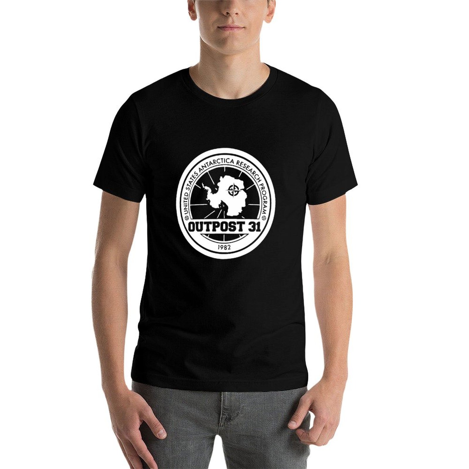 Outpost 31 Logo MERCHANDISE T- - Anime Merchandise T-Shirts ulasan dan harga