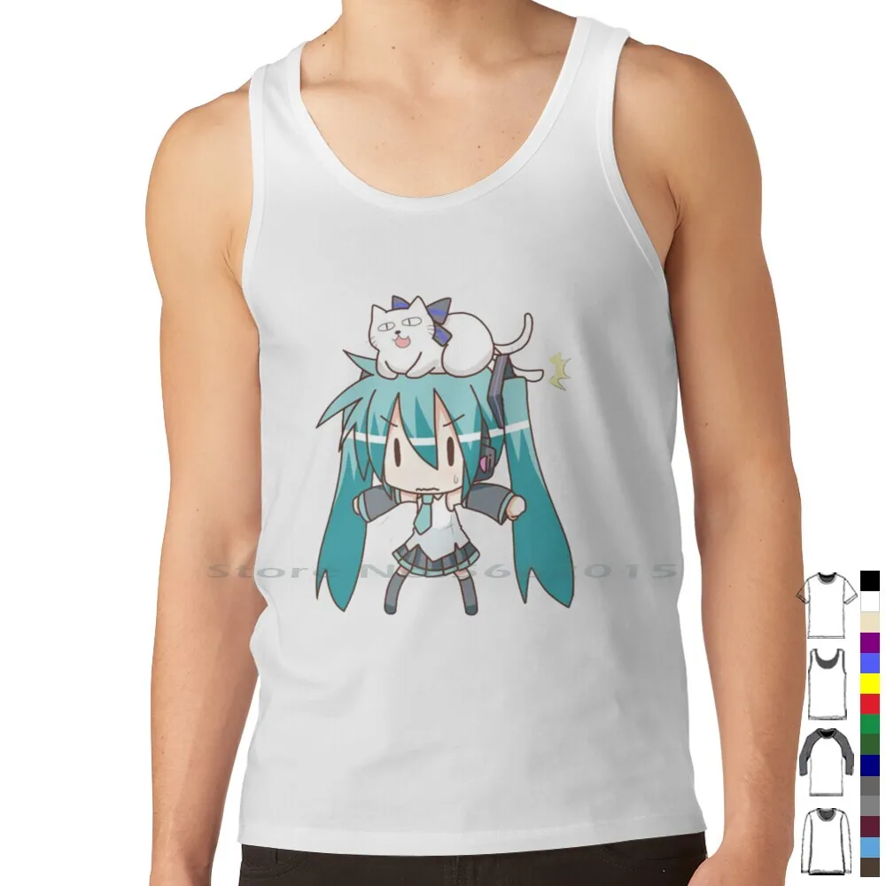 Miku T Shirt 100% Cotton Kawai - Anime Merchandise Men ulasan dan harga