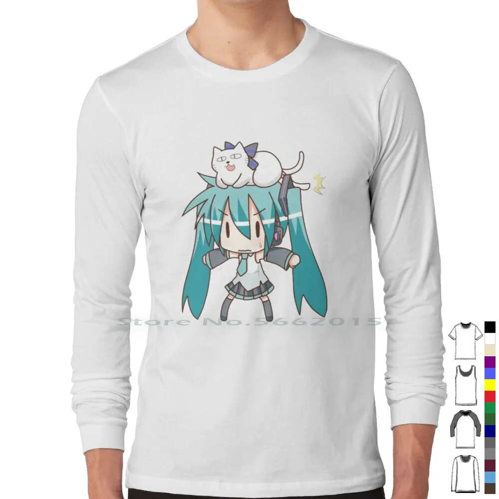 Miku T Shirt 100% Cotton Kawai - Anime Merchandise Men ulasan dan harga