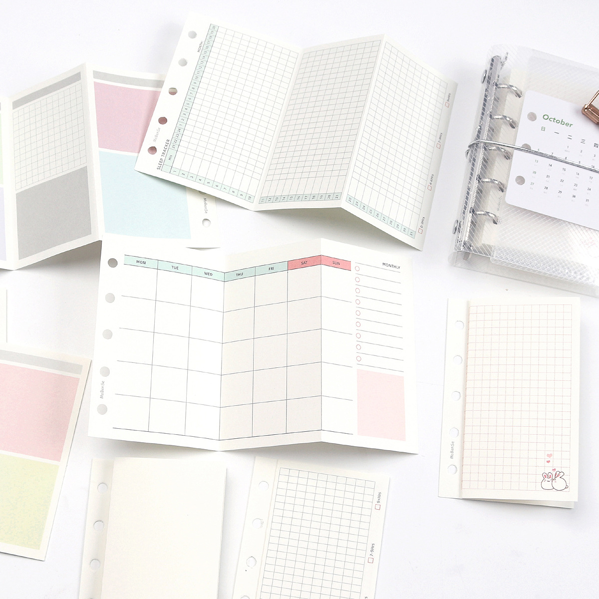 M5 50Sheets Colorful Loose Lea - Art Book Illustration ulasan dan harga